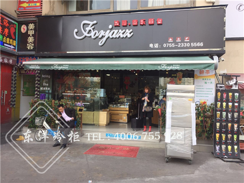 深圳法爵音樂面包店蛋糕展示柜/中島蛋糕柜工程案例